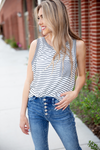 Once I Get It Striped Tank Top (SALE)