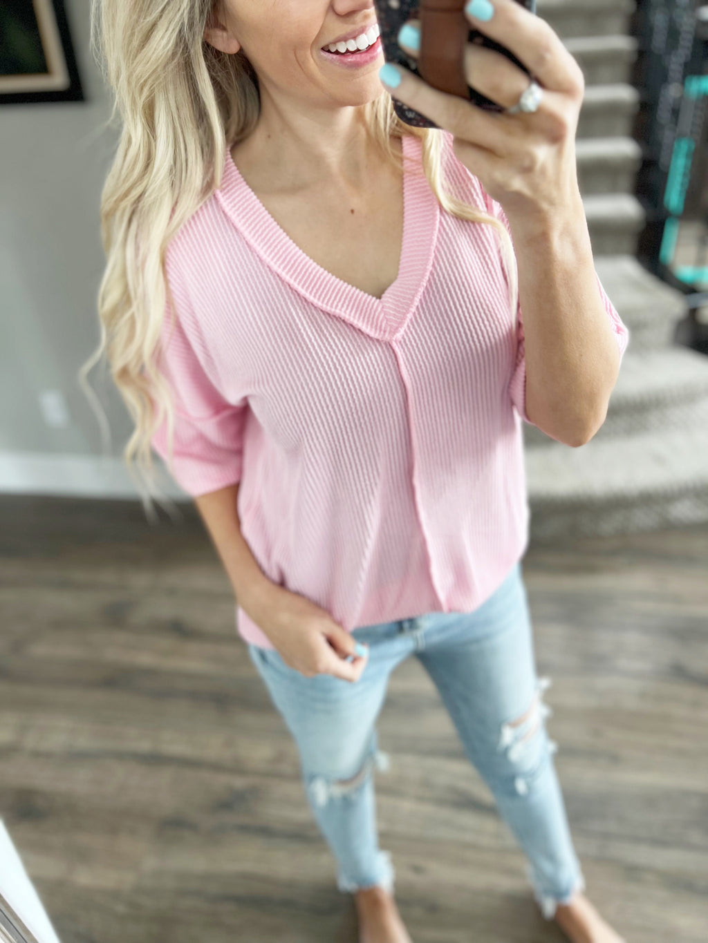 Key to My Heart Top in Pink