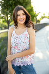 It Was Dark Floral Tank Top in Lavender (SALE)