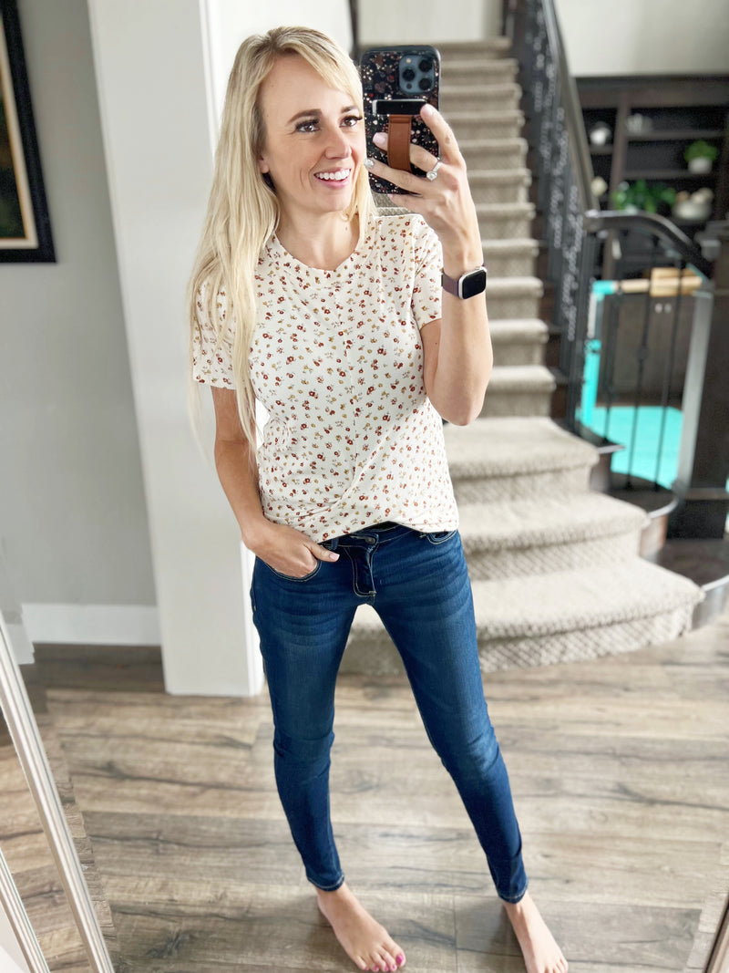 Trending Floral Print Short Sleeve