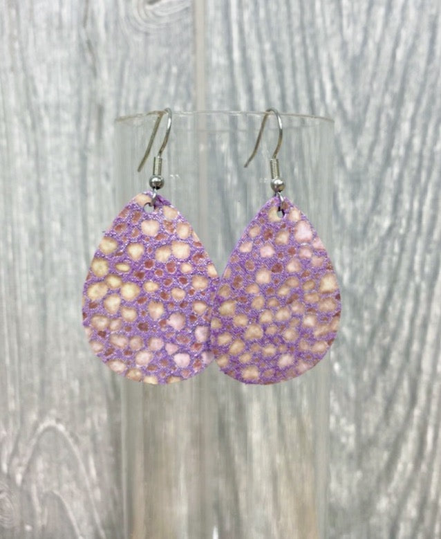 Dot Bitty Earrings in Purple