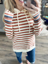 Hold On Striped Sweater Hoodie