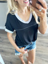 Sweet Dreams Short Sleeve Tee in Black