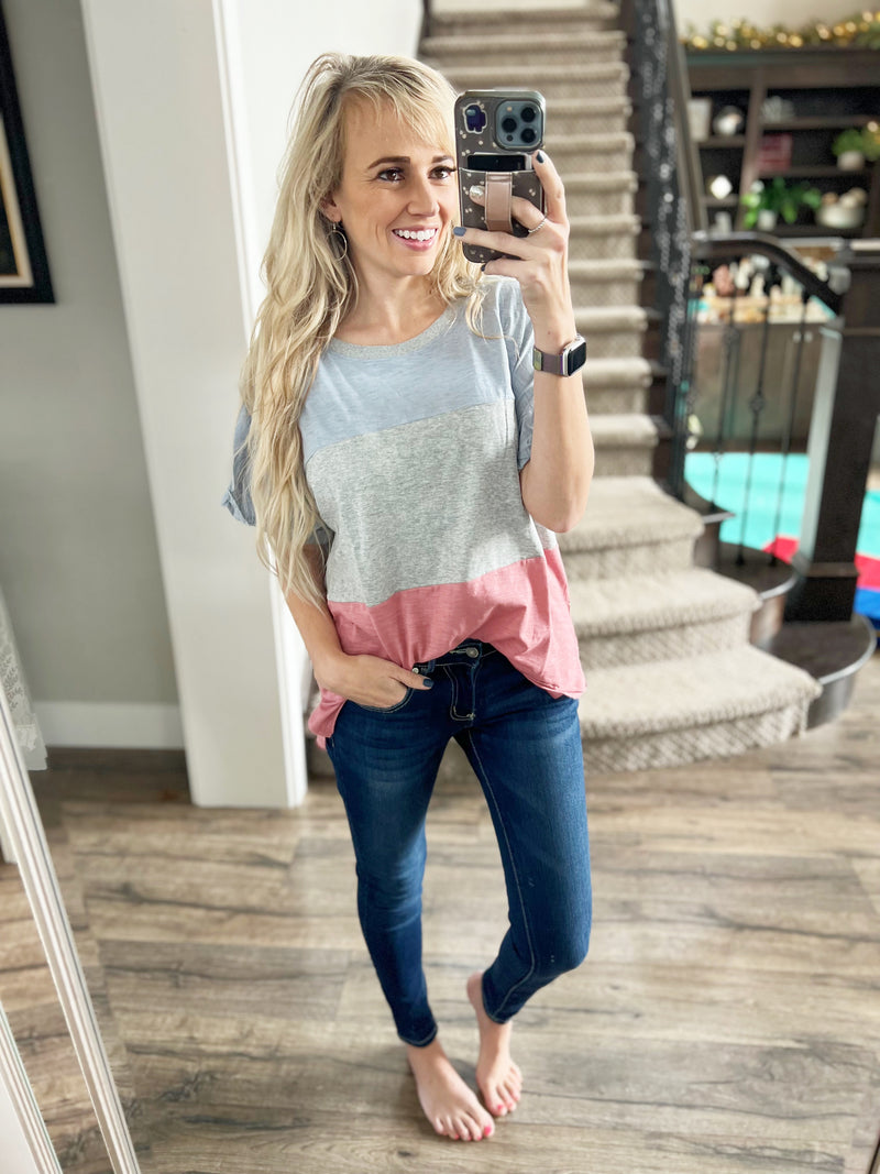 Long Time Lovin Color Block Tee