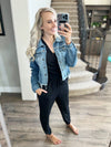 Call Me Up Jumpsuit in Black