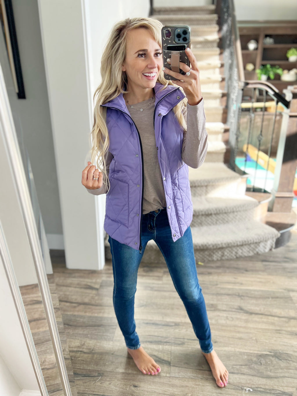 Remy Vest In Bright Purple