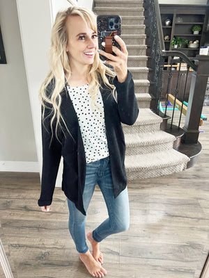 Don't Forget About Me Short Sleeve Polka Dot Top in Ivory