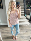 No Plans Floral Tank in Cream and Amber