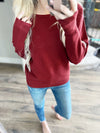 Before You Sweater in Burgundy