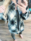 Play For You Shacket Top in Olive