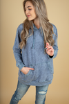 Holding You Back Hoodie in Denim (SALE)
