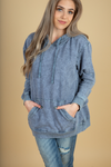 Holding You Back Hoodie in Denim (SALE)