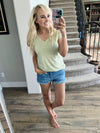Everything To Me Heathered V-Neck Tee (Multiple Colors) (SALE)