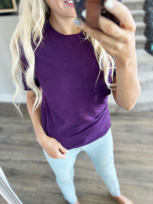 **Deal of the Day** Totally Fine Short Sleeve Top (Multiple Colors)