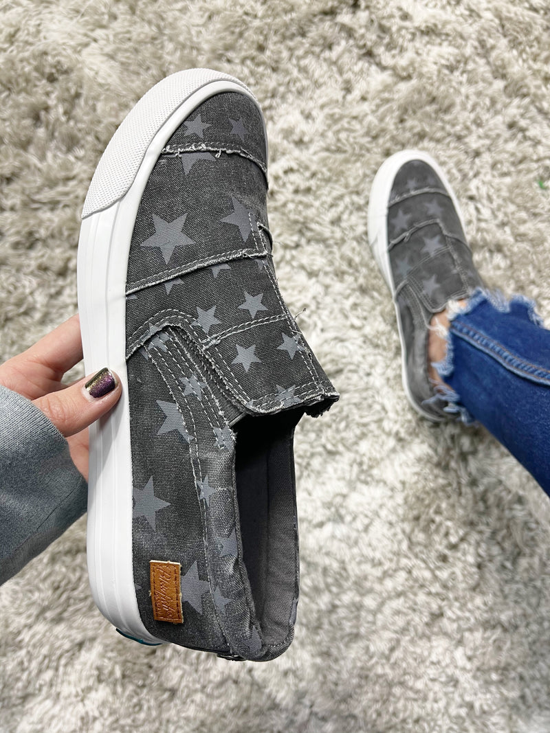 Blowfish Always Had Slip On Sneakers in Charcoal Stars (SALE)
