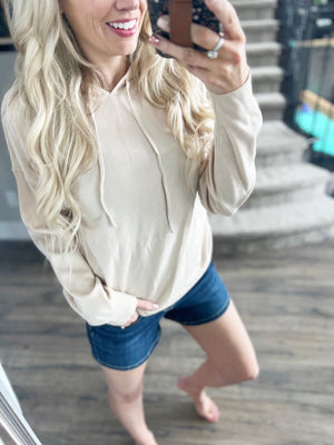 Impossible Hoodie in Almond