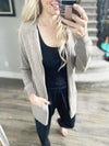 Leading Lady Cardigan in Heather Taupe