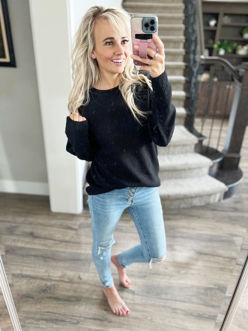 Meeting You Knit Sweater (Multiple Colors)