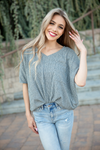Hit the Ground Top in Charcoal (SALE)