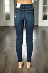 Kancan Come to You Distressed Dark Wash Skinny Jeans