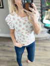 A Little Bit Lovely Top in Pink Floral