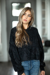 Worth It Fuzzy Sweater in Black (SALE)