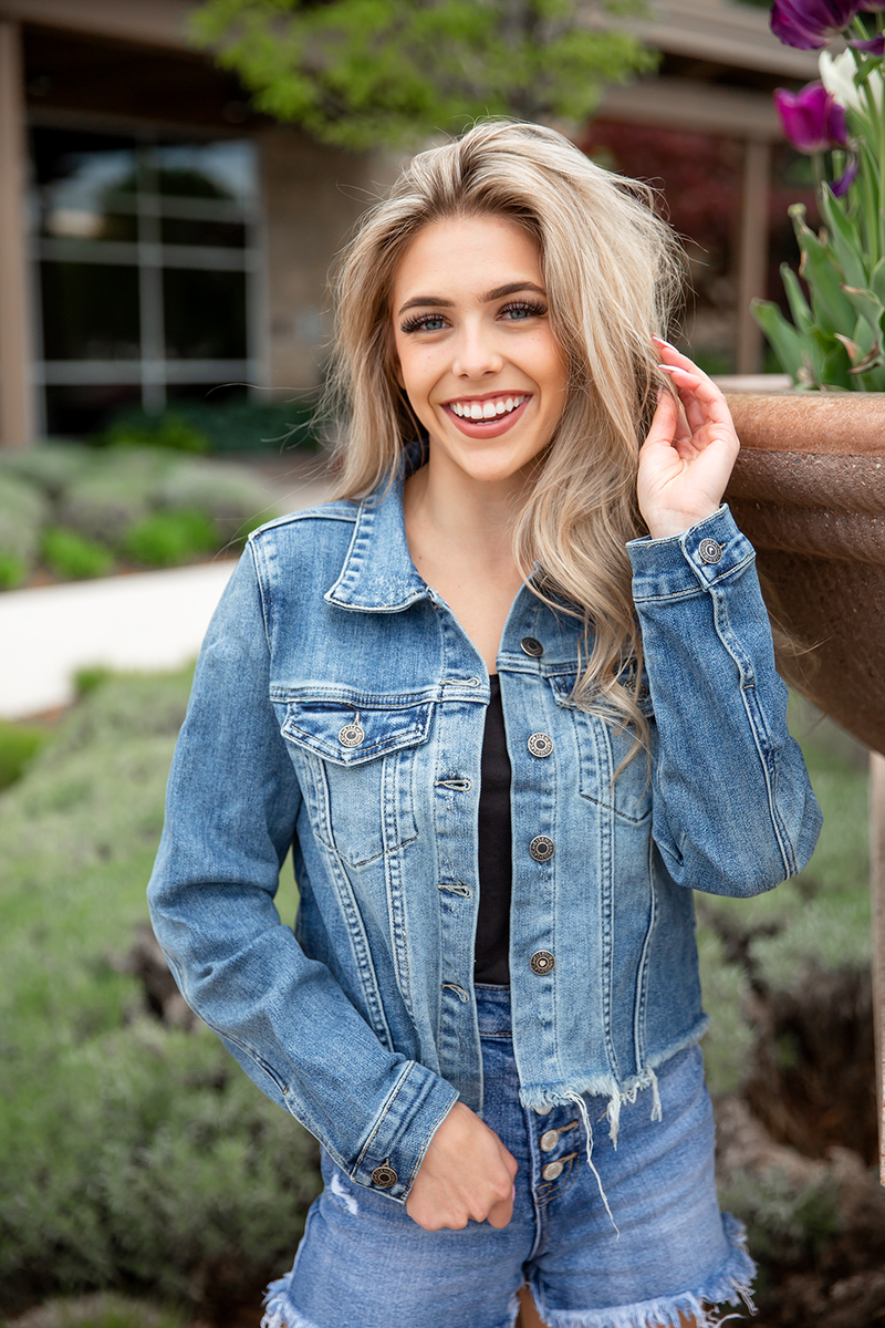 Risen Still Believe Light Wash Denim Jacket