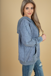 Holding You Back Hoodie in Denim (SALE)