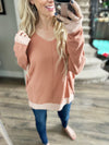 Caught Up in You Sweater in Champagne