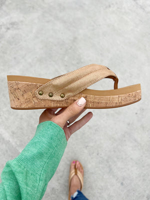 Corky's Always On The Go Sandals In Rose Gold