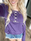 Happiest in Spring Long Sleeve Henley