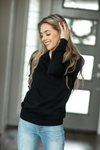 I Knew You V-Neck Sweater Top in Black