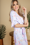 Fall on My Knees Floral Maxi Dress in Lavender