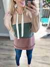 Keep On Loving You Color Block Hoodie