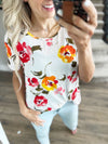 Time to Go Floral Top in Ivory (SALE)
