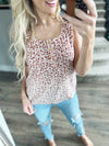 No Plans Floral Tank in Cream and Amber