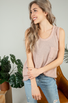 Going Back Home Sweater tank in Blush