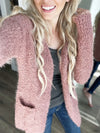 Shine Bright Cardigan in Mauve