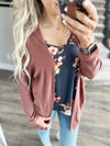 Let's Be Friends Cardigan in Poppy