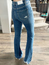 Zenana Pick Me Up Dark Wash Flare Jeans