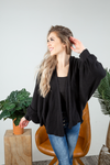 Keep It That Way Knit Cardigan in Black