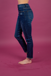 Risen Look at Everyone Dark Wash Skinny Jeans