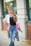 DAILY DEAL My Way Color Block Cardigan