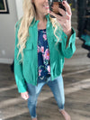 Running Late Jacket in Green