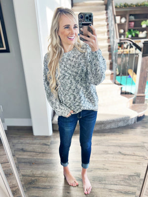 Student of the Game Sweater in Ivory and Black