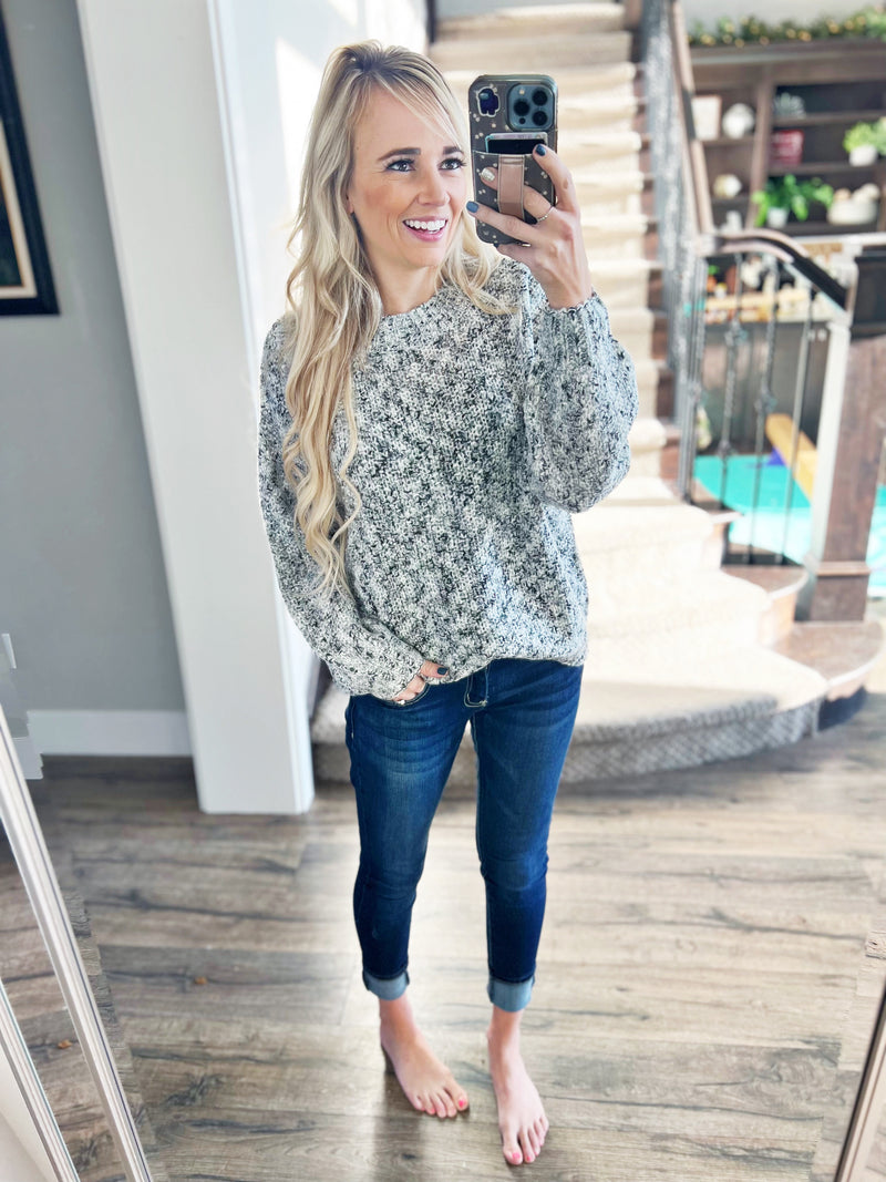 Student of the Game Sweater in Ivory and Black