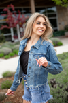 Risen Still Believe Light Wash Denim Jacket
