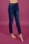 Risen Look at Everyone Dark Wash Skinny Jeans