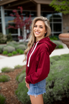 Going Deep Zip Up Crop Hoodie (Multiple Colors) (SALE)