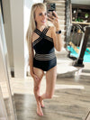 Time to Look Halter One Piece Swimsuit in Black